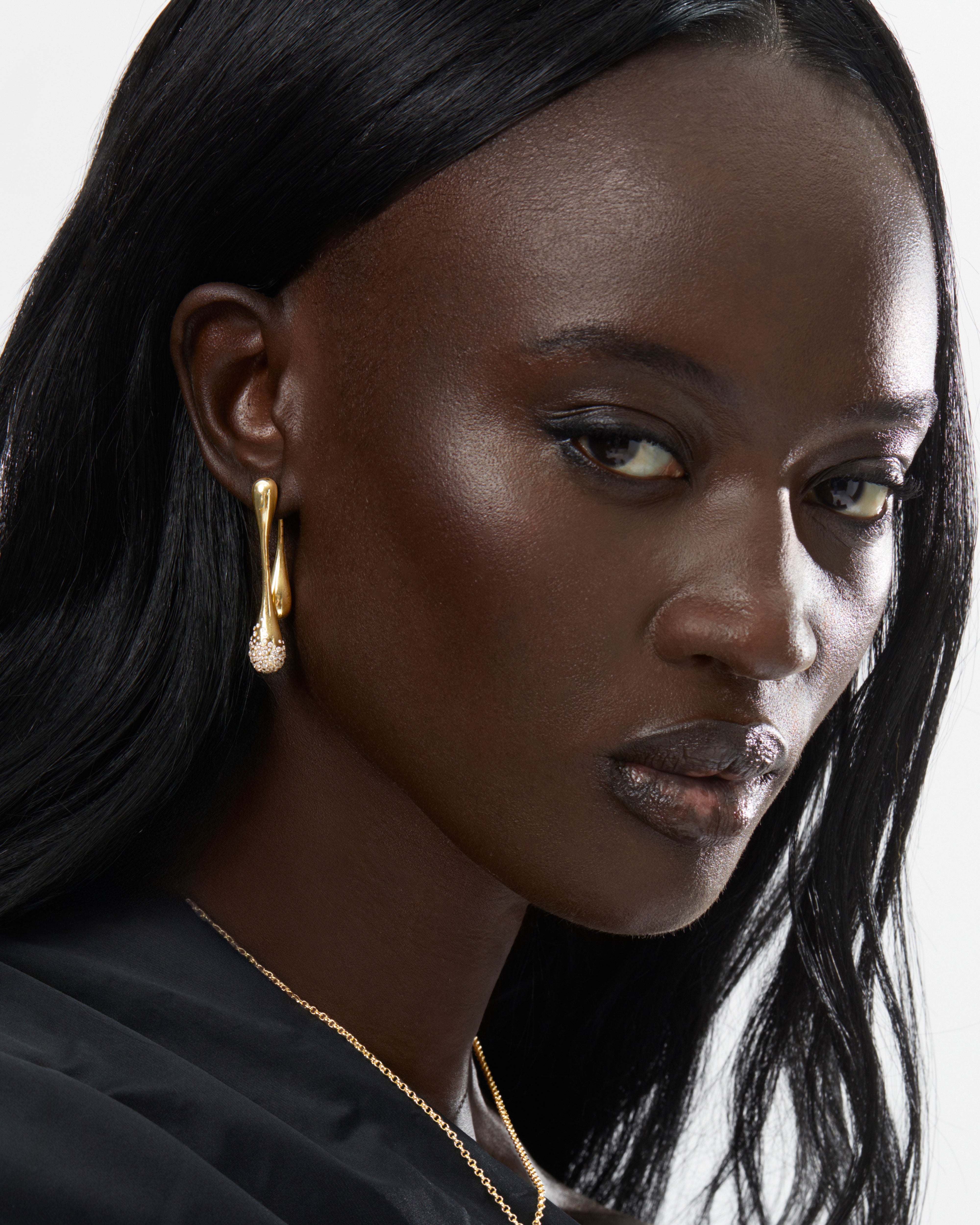 Arc Bangle & Mirrored Cascade SET