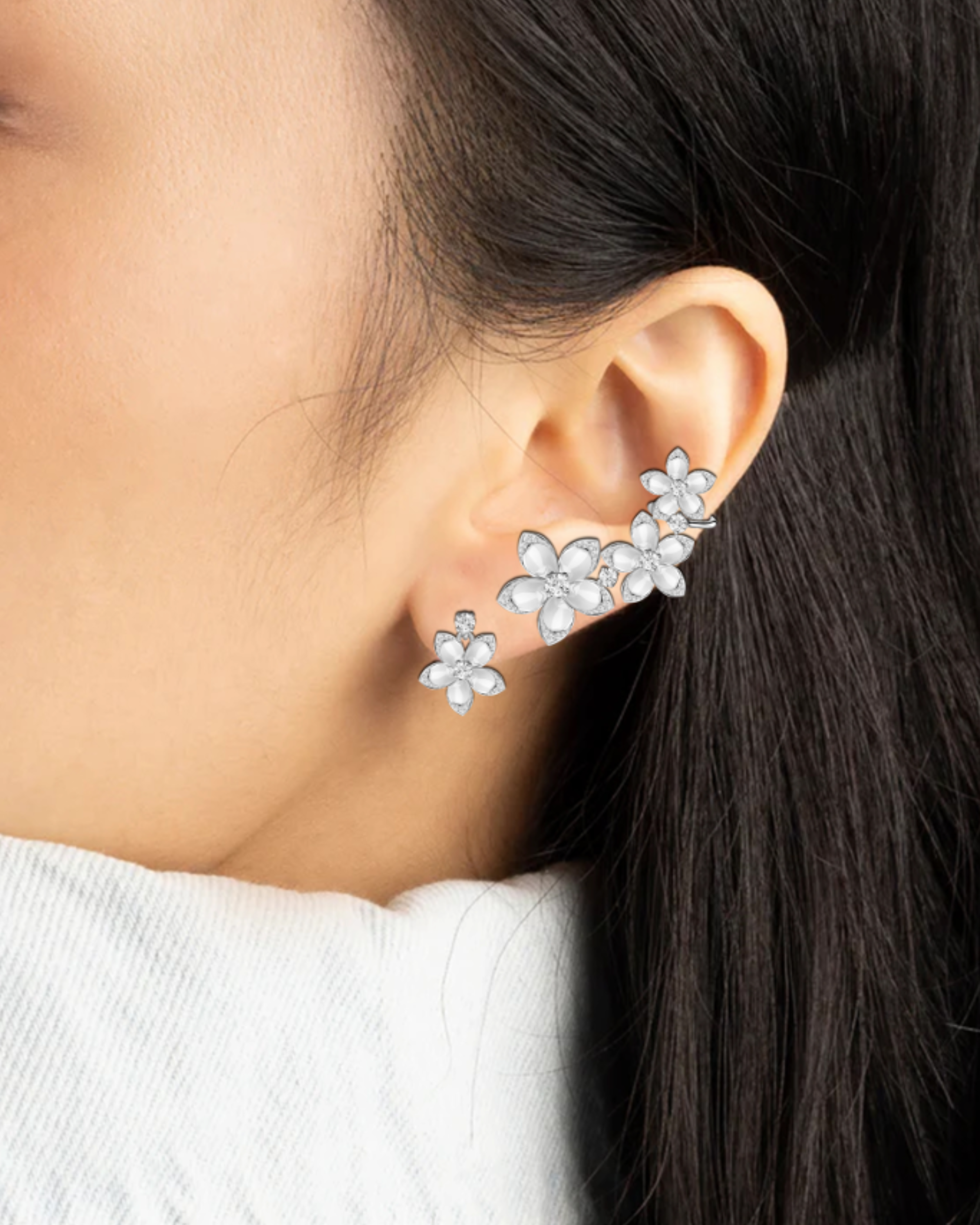 Fiorella Climber Earrings