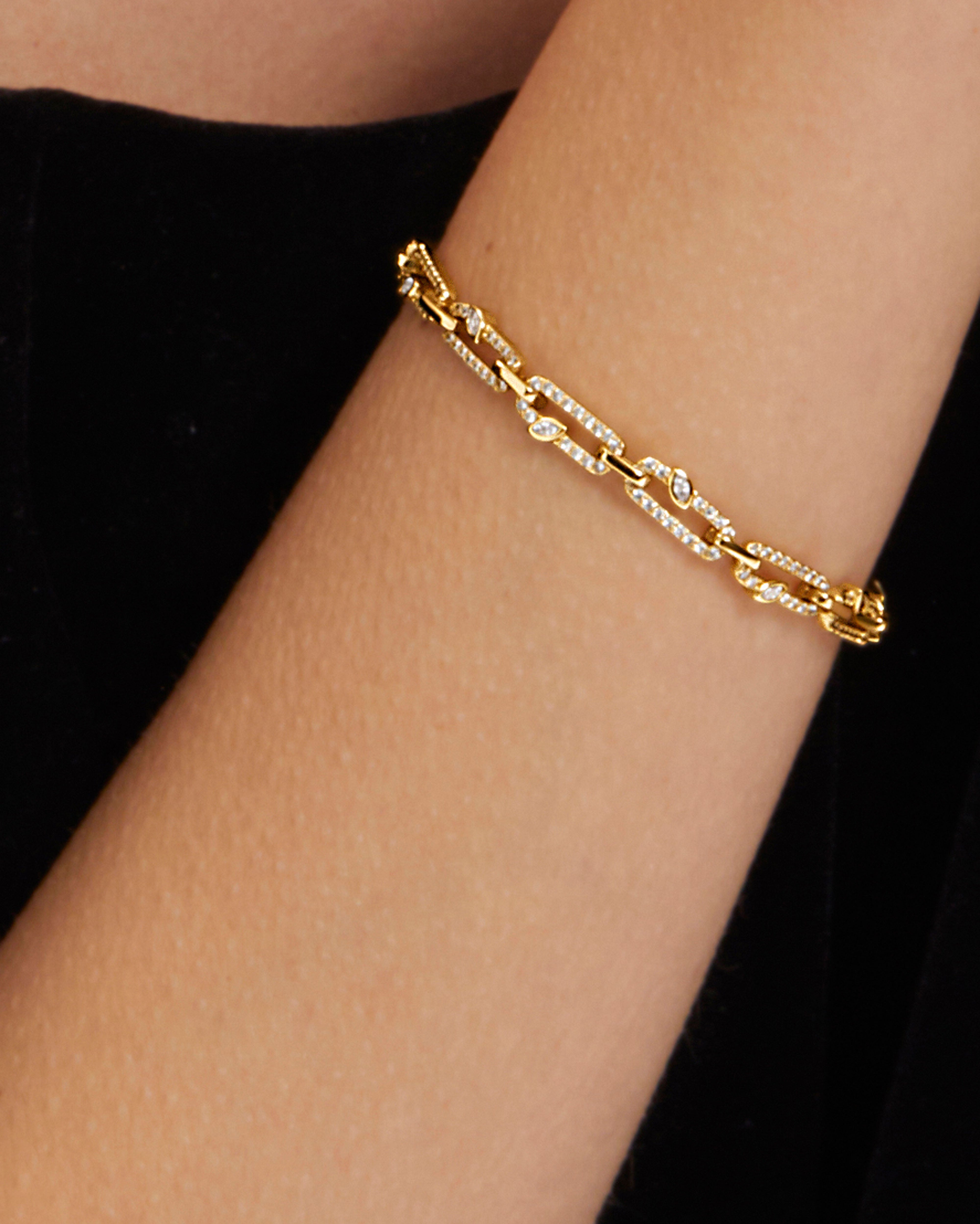 Halo Chain & Veil Bracelet Set