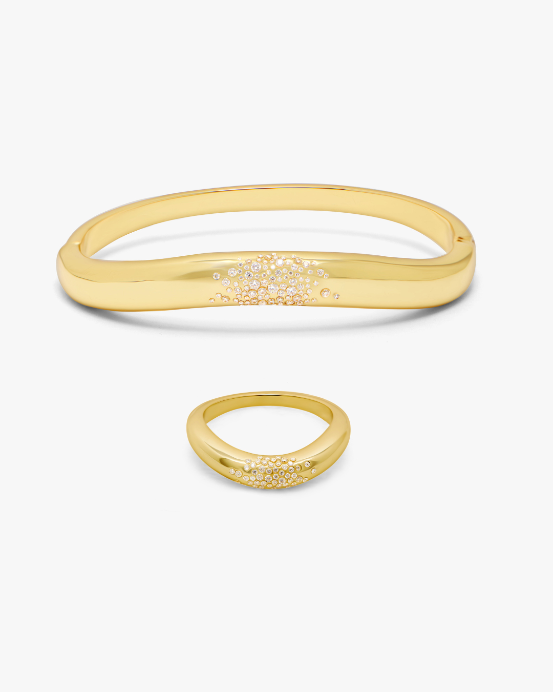 Arc Bangle & Arc ring SET
