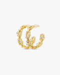 Veil Grand Hoop – Gold Vermeil