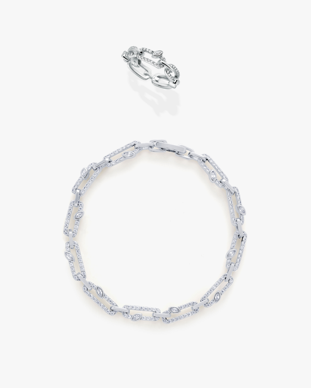 Veil Bracelet & Echo Brilliance Ring SET