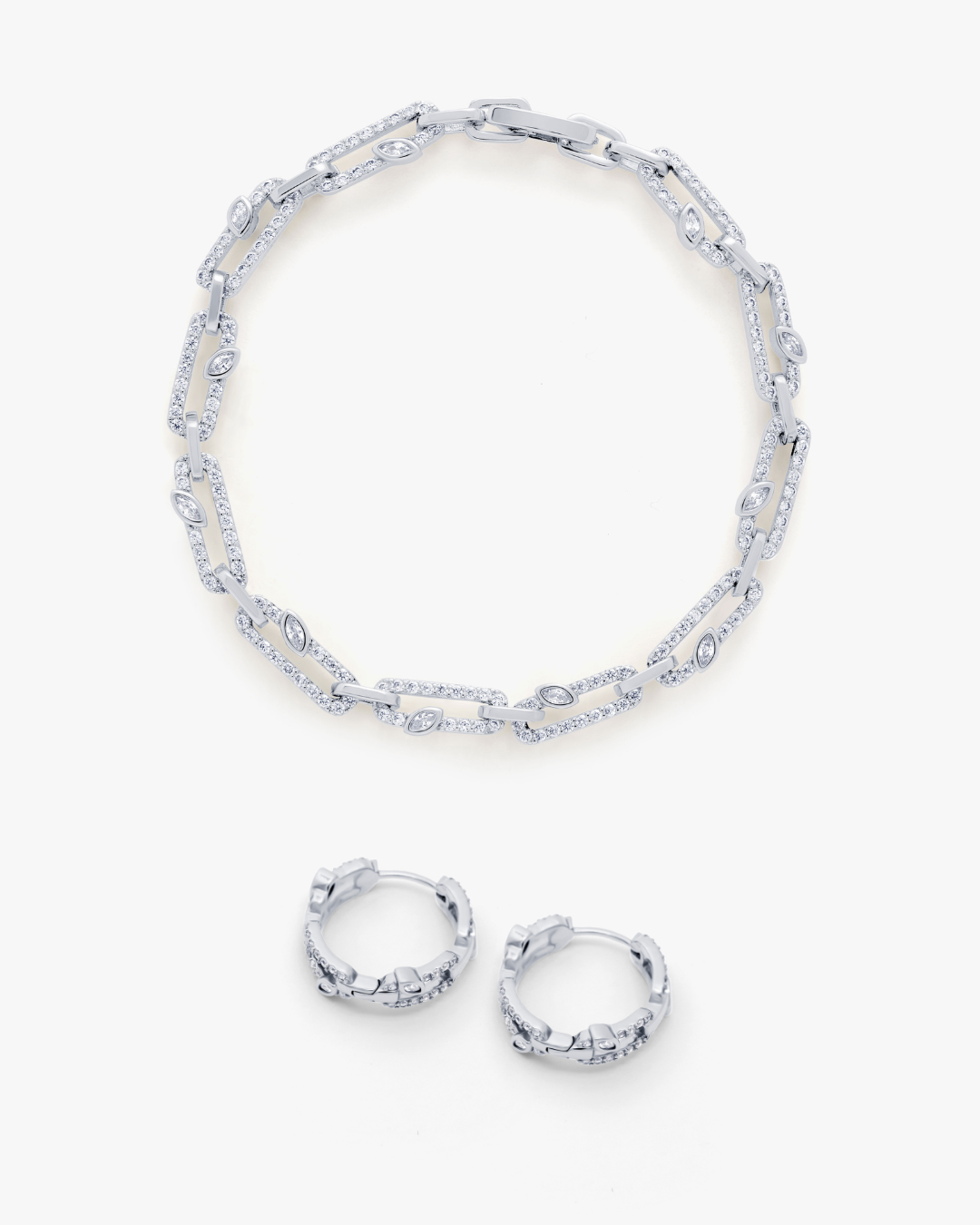 Veil Bracelet & Veil Hoop Set