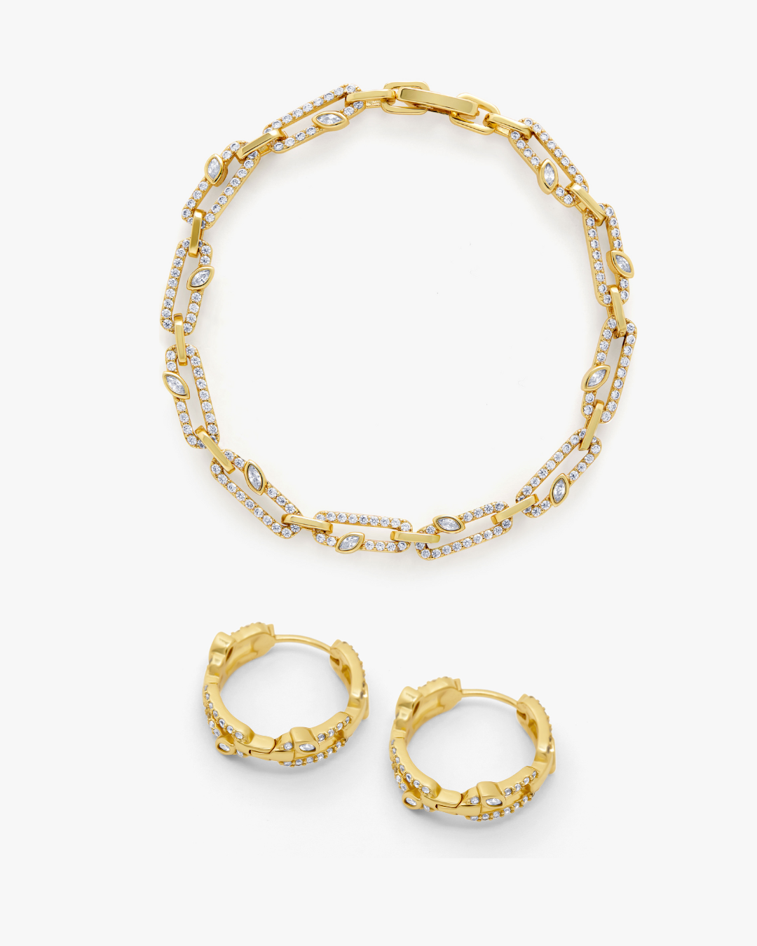 Veil Bracelet & Veil Hoop Set