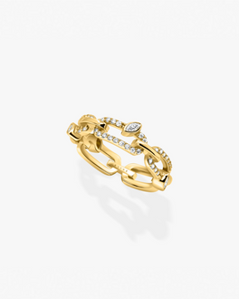 Echo Brilliance Ring – Gold Vermeil