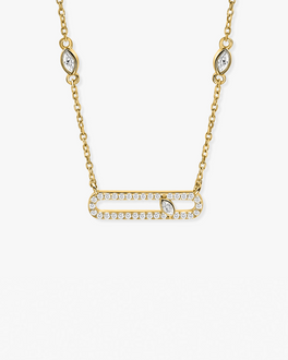 Halo Brilliance necklace – Gold Vermeil