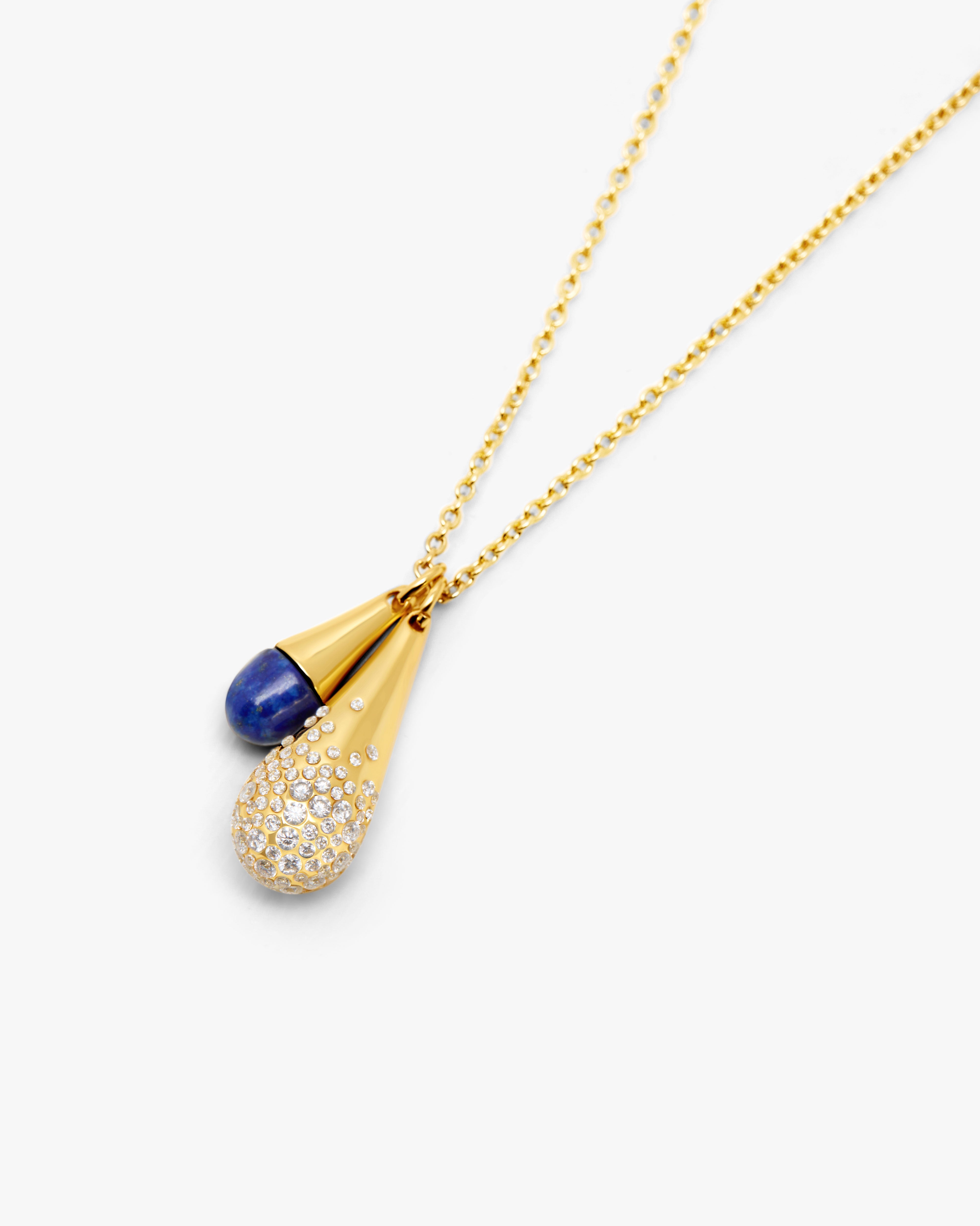 Double Cascade Necklace – 10K Gold
